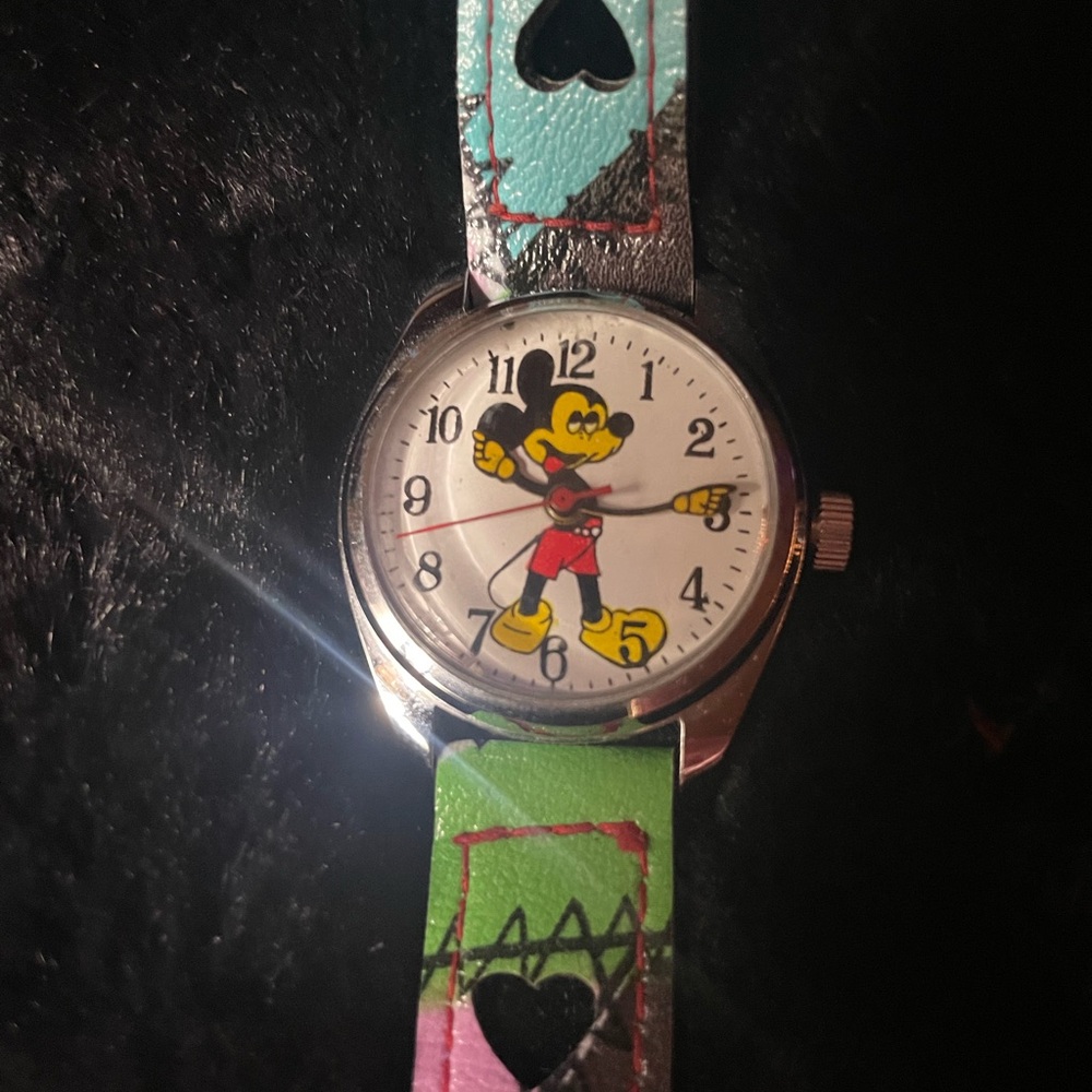 Disney Mickey Mouse Watch - Green and Red